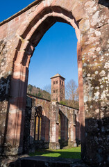 Hirsau Abbey, formerly known as Hirschau Abbey in the Black Forest, Benedictine abbeys of Germany in Calw, Baden-Württemberg