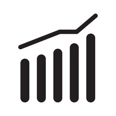 Growth editable stroke and solid web icon set. Vector illustration