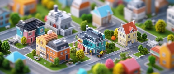 Diverse Cityscape: Isometric Model of Multicultural Neighborhoods
