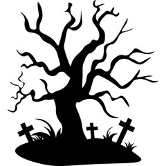 Halloween Tree Silhouette