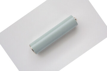 AAA alkaline battery on white background