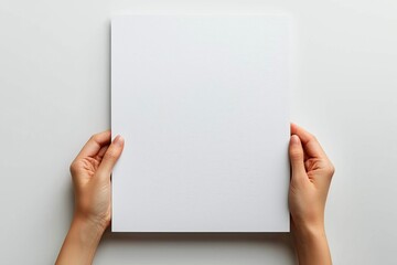 Obraz premium Blank A4 Paper Mockup on Isolated Background created with Generative AI