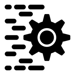 quick settings, quick setup, responsive, fast moving, configuration, automation solid or glyph icon