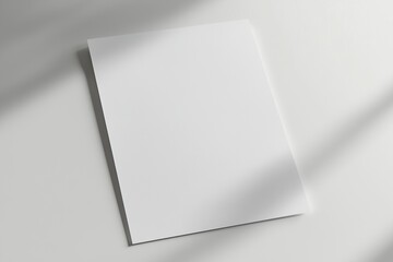 Blank A4 Paper Mockup on Isolated Background created with Generative AI