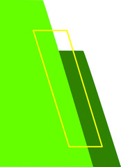 Abstract geometric shapes in varying shades of green and yellow, featuring arrows, triangles, circles, and modern design elements. These dynamic, futuristic forms are perfect for digital interfaces.