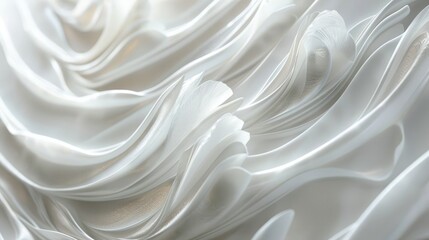 white abstract wallpaper featuring soft rounded waves and shapes