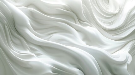 white abstract wallpaper featuring soft rounded waves and shapes