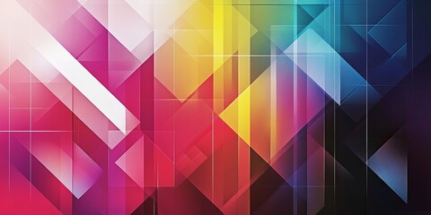 Obraz premium Conceptualize a business-themed background with a clean and simple design featuring geometric shapes and solid colors, incorporating light and dark gradients to create a professional