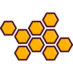 Honeycomb Flat Icon