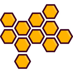 Honeycomb Flat Icon