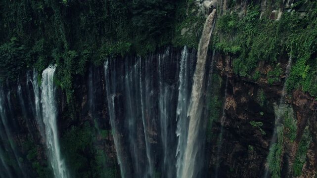 Tumpak Sewu Waterfall ,Lumajang, Jawa, Indonesia. Beautiful natural scenery.