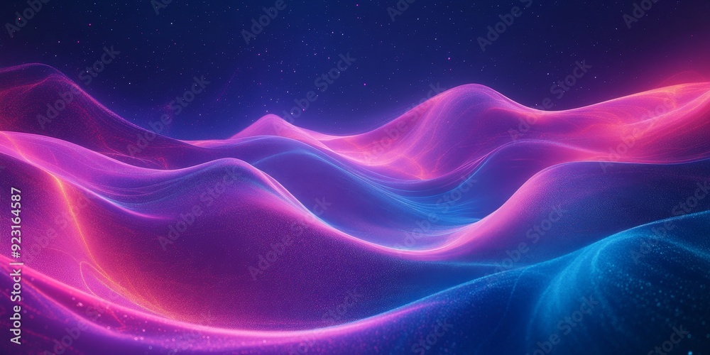 Aufkleber Design a space-themed background with abstract patterns and light gradients blending seamlessly to create a futuristic and modern texture that embodies the essence of technology