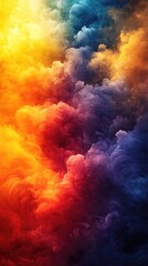 The Burden of Expectation: Abstract Representation of Societal Pressure Through Bold Brushstrokes and Conflicting Colors