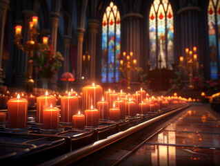 A red bowl with the word candle on it