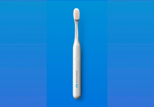 Product Flatlay Toothbrush Mockup With Generative AI