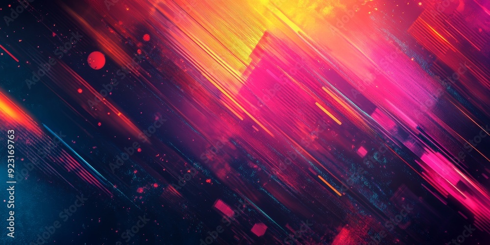 Aufkleber Conceptualize a space-themed background with abstract patterns and light gradients blending seamlessly to create a futuristic and modern texture that embodies the essence of technology