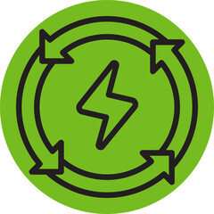 Renewable energy, Alternative Energy Icon