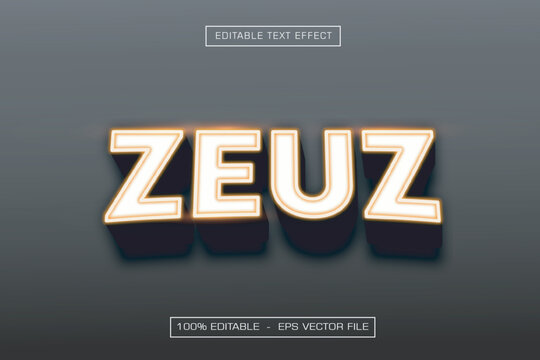 Zeuz Editable Text Effect