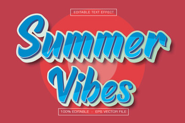 Summer Vibes Editable Text Effect