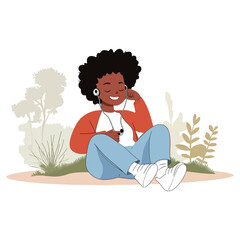 Relaxed Listening Illustration