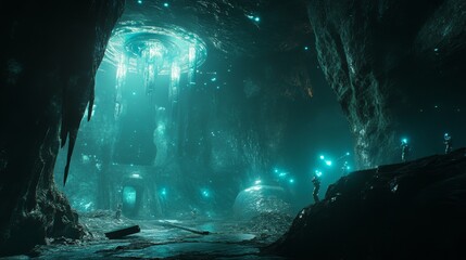 Fototapeta premium Mysterious Underground Structure