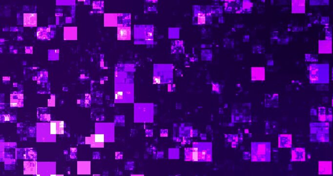 Square boxes falling abstract grid futuristic science crypto bg.Big data machine learning nlp natural language processing model asset visualization.Conceptually connected currency exchange global bg.
