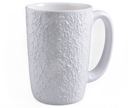 Empty Coffee Cup Isolated on White.