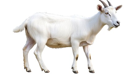 Obraz premium goat isolated on white 
