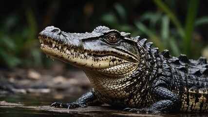 Obraz premium Alligator in the zoo