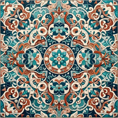 Moroccan pattern tiles texture