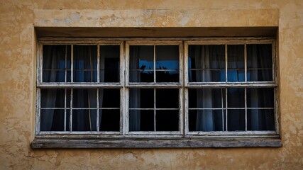 Obraz premium Old window in building