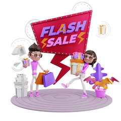 3d render marketing promotion illustration