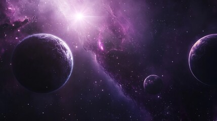 Obraz premium Cosmic Landscape: A Galaxy of Wonder