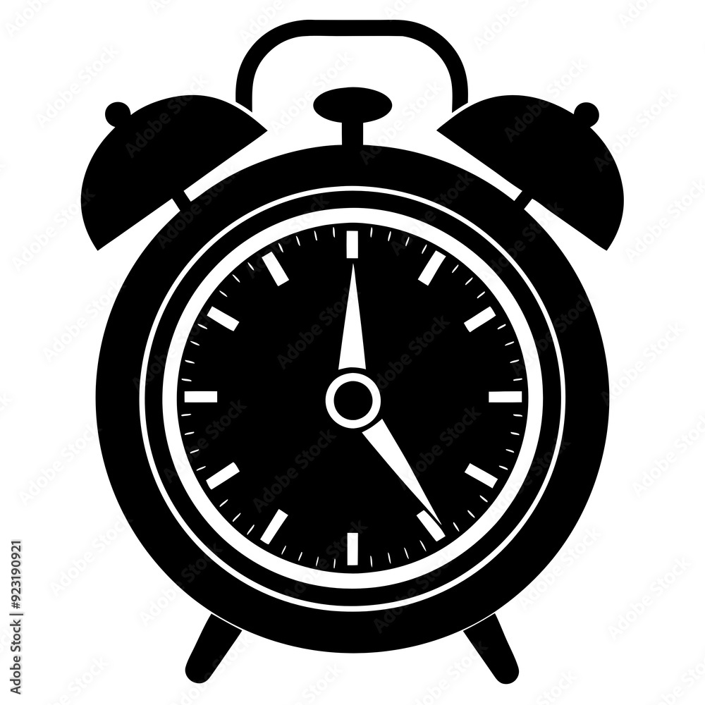 Wall mural clock vector illustration