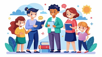 Fototapeta premium They assess students' academic, social, and emotional needs, providing individual and group counseling, and collaborating with teachers and parents to foster a supportive learning environment.