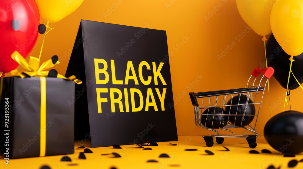 Wall mural Black Friday Sale background