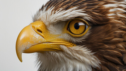 close up of an eagle eye