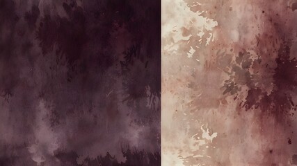 a watercolor wash deep plum and dusty rose