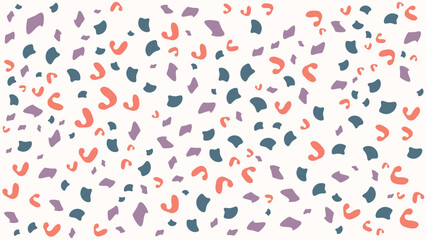 SEAMLESS HAND DRAWN DOODLE BLOB SHAPES PATTERN TEXTURE COLORFUL TEMPLATE ABSTRACT BACKGROUND TRENDY DESIGN VECTOR