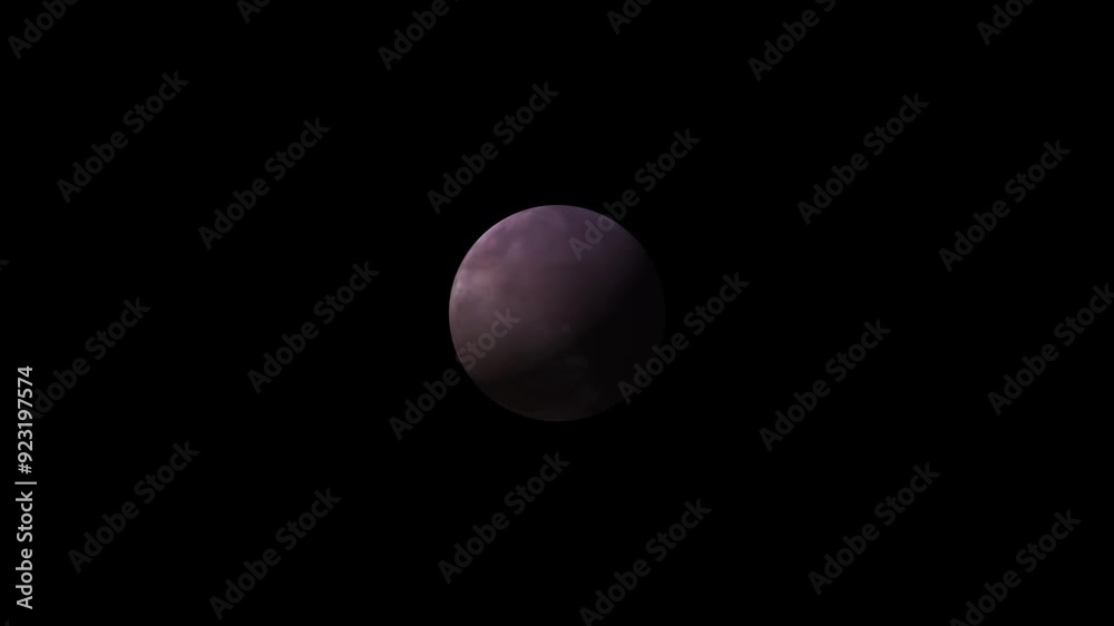 Canvas Prints planet and its atmosphere on a black background.
