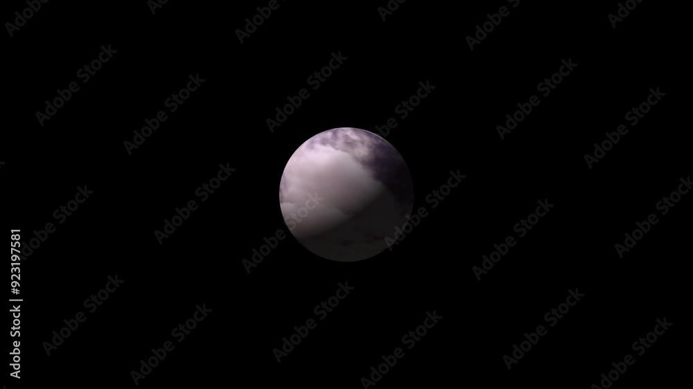 Canvas Prints a planet and its atmosphere on a black background