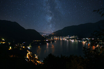night view of the lake: lake Como