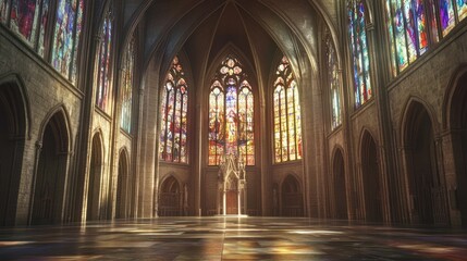 Fototapeta premium Interior of a Majestic Cathedral