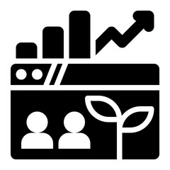 organic traffic, organic visitor, website traffic, organic seo, organic, search engine optimization solid or glyph icon