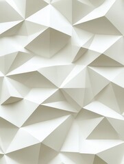 Fototapeta premium A geometric paper pattern featuring repeating shapes, a symmetrical layout, and sharp lines, boasting a clean design and uniform texture.