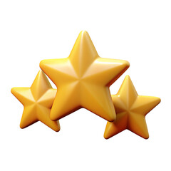 3D star icon, star ratings, isolated star icon png