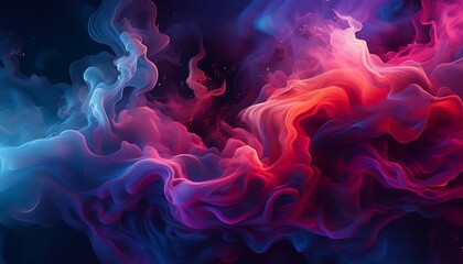 Obraz premium abstract background with swirling and flowing shapes in a range of colorful hues