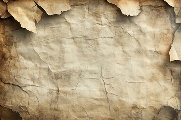 The aged paper with sepia tone and weathered edges, subtle wear creating a nostalgic feel, soft shadow adding depth, exuding vintage style.