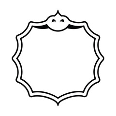 Hand drawn Halloween frame template design.