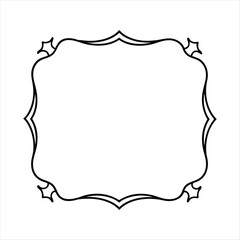 Hand drawn Halloween frame template design.